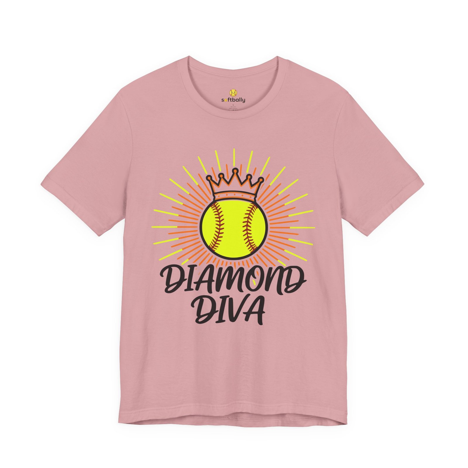 diamond diva softball tee — graphic shirt for players & fans diamond diva softball tee — graphic shirt for players & fans