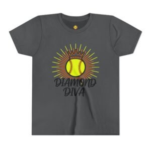 diamond diva softball tee — graphic shirt for players & little fans in youth sizes