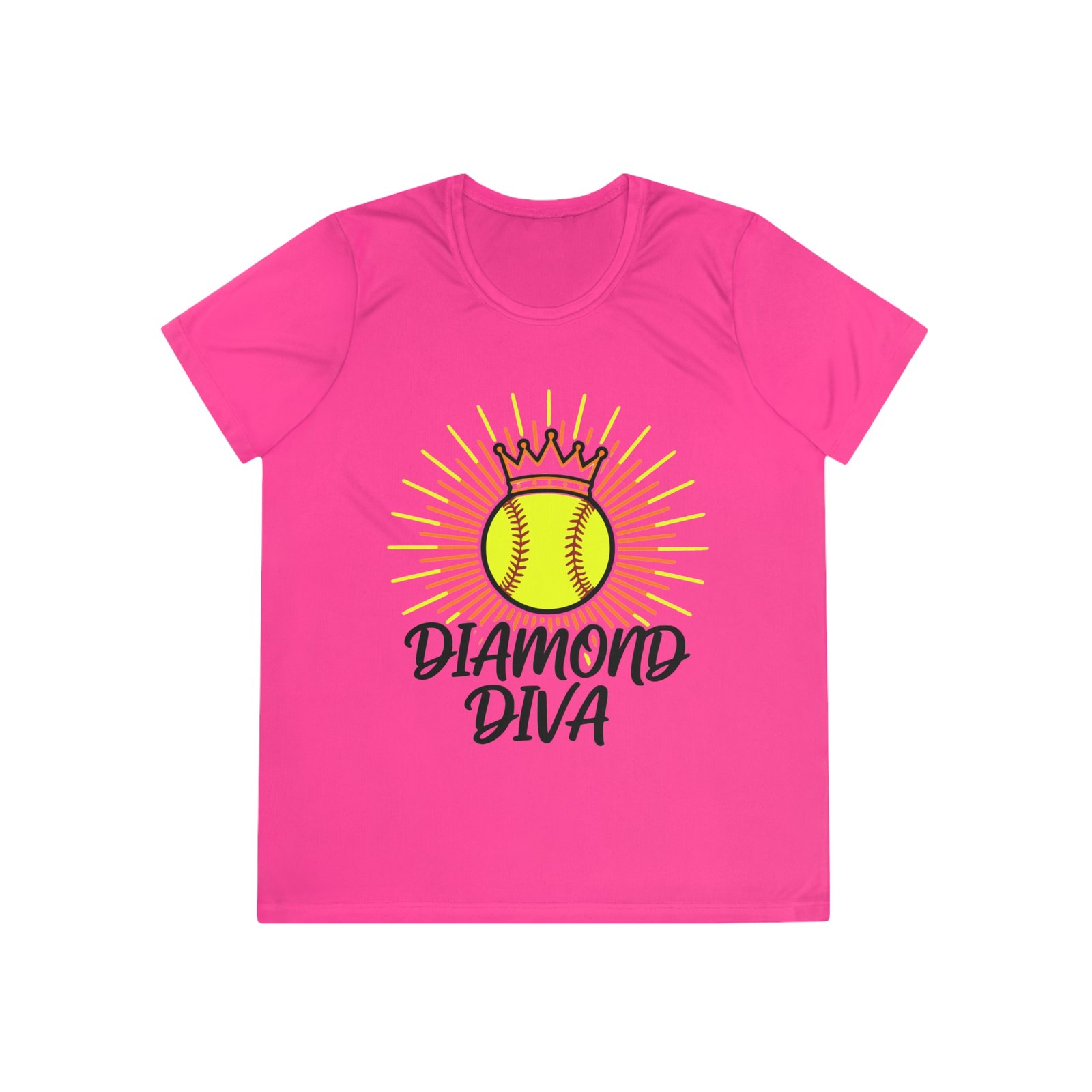 diamond diva softball moisture wicking tee – women’s softball shirt diamond diva softball moisture wicking tee – women’s softball shirt