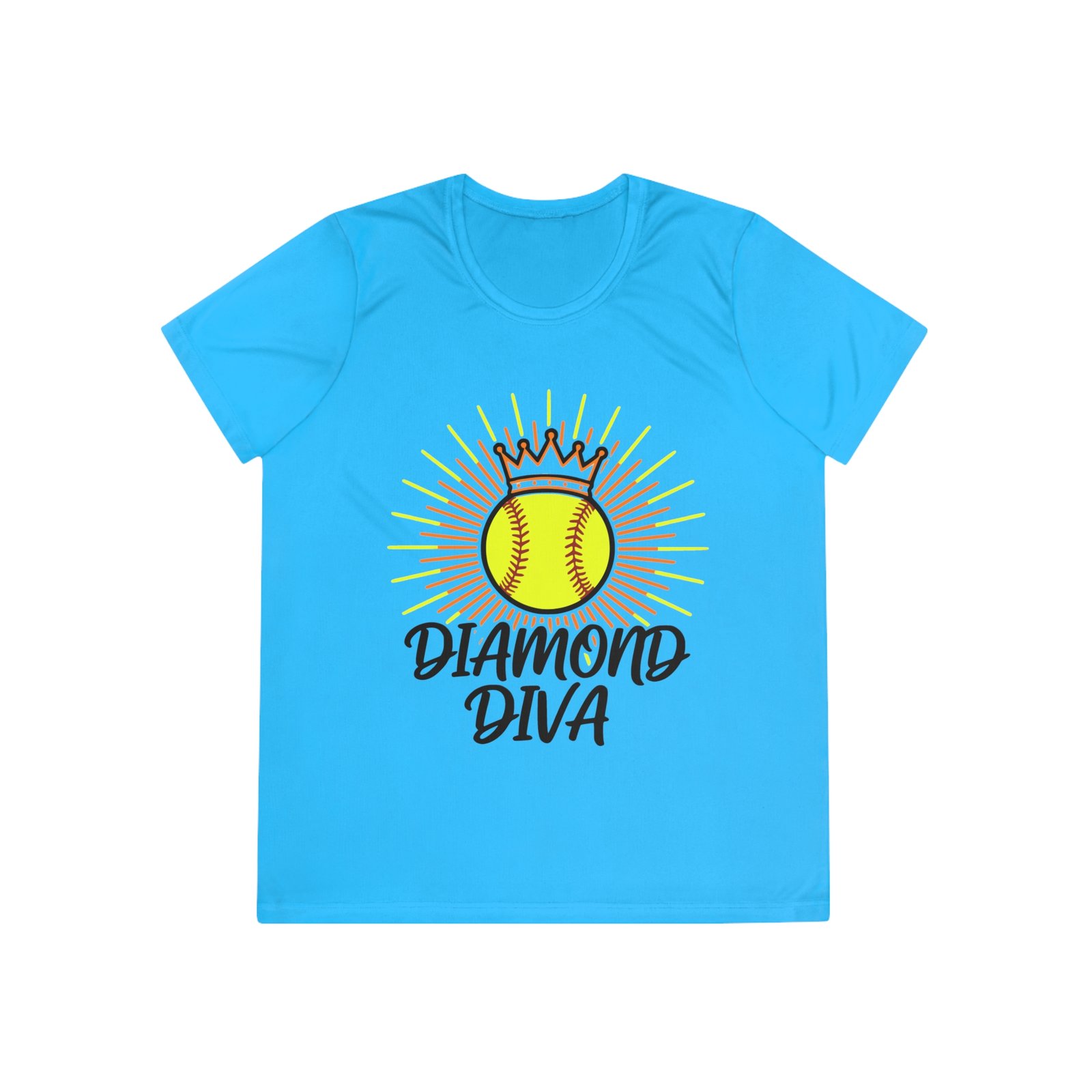 diamond diva softball moisture wicking tee – women’s softball shirt diamond diva softball moisture wicking tee – women’s softball shirt