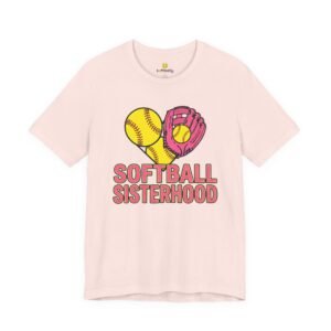 softball sisterhood tee — women’s softball graphic shirt