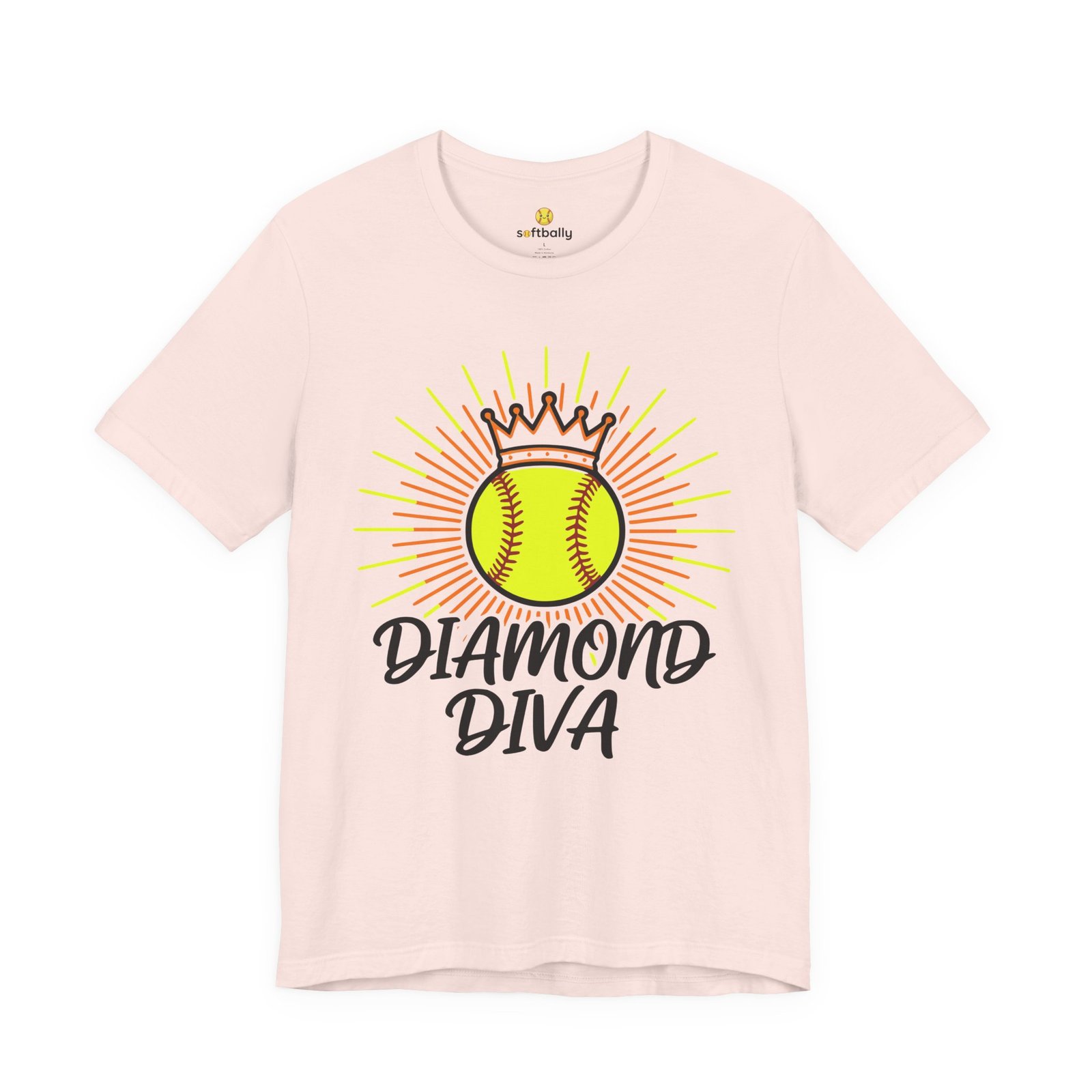 diamond diva softball tee — graphic shirt for players & fans diamond diva softball tee — graphic shirt for players & fans
