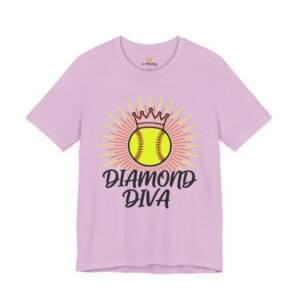 diamond diva softball tee — graphic shirt for players & fans