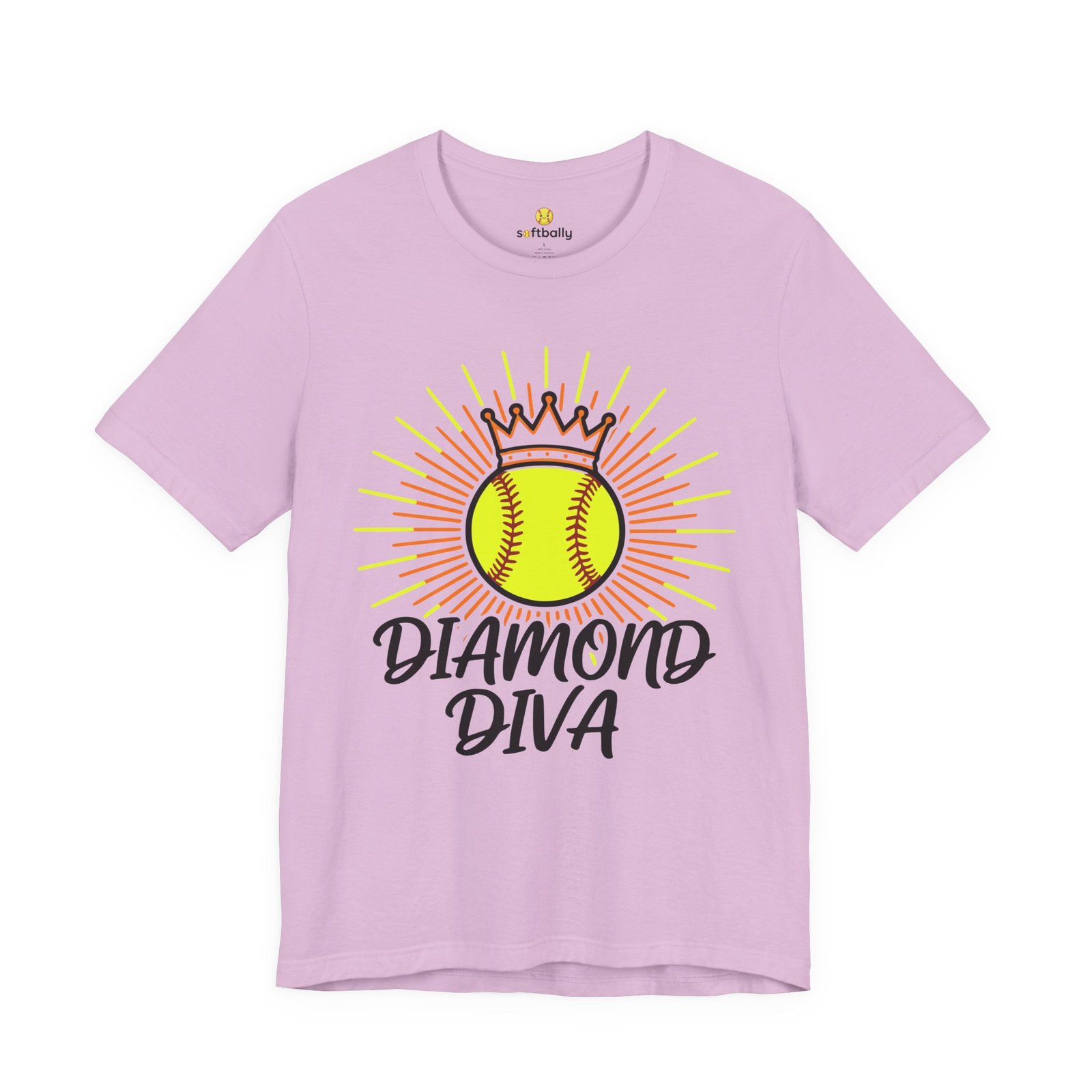 diamond diva softball tee — graphic shirt for players & fans diamond diva softball tee — graphic shirt for players & fans
