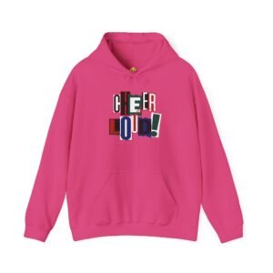 cheer loud! softball hoodie — scrapbook style sports & spirit sweatshirt