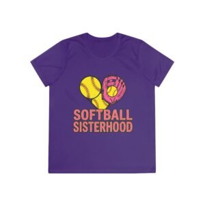 softball sisterhood moisture wicking tee — ladies and girls softball shirt