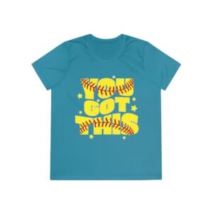 softball 'you got this' ladies and girls moisture wicking tee