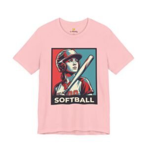 softball player graphic tee — vintage poster style softball t‑shirt