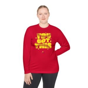softball 'you got this' long sleeve moisture wicking tee unisex sizes