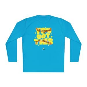 softball 'you got this' long sleeve moisture wicking tee unisex sizes