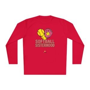 softball sisterhood moisture wicking long sleeve tee — unisex softball shirt