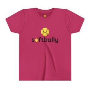 softbally logo tee — colorful softball graphic t shirt in youth sizes