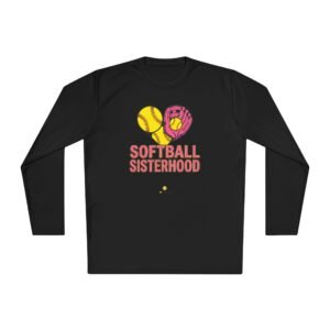 softball sisterhood moisture wicking long sleeve tee — unisex softball shirt