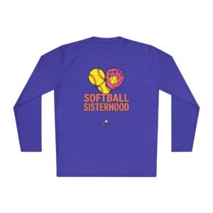 softball sisterhood moisture wicking long sleeve tee — unisex softball shirt
