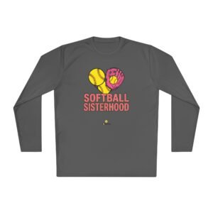 softball sisterhood moisture wicking long sleeve tee — unisex softball shirt