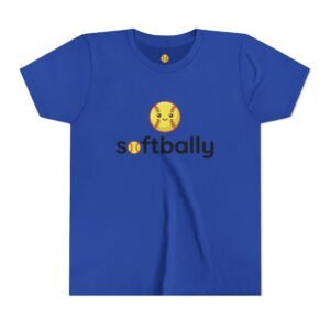 softbally logo tee — colorful softball graphic t shirt in youth sizes