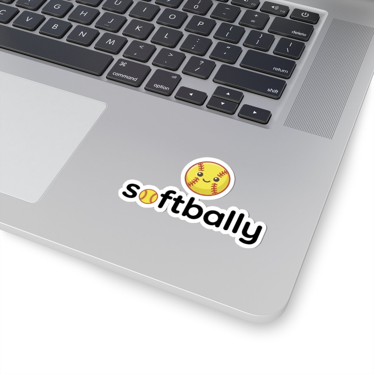 softbally logo kiss cut sticker softbally logo kiss cut sticker
