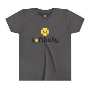 softbally logo tee — colorful softball graphic t shirt in youth sizes
