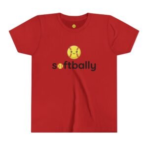 softbally logo tee — colorful softball graphic t shirt in youth sizes