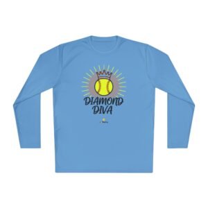diamond diva softball moisture wicking long sleeve tee – softball shirt