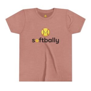 softbally logo tee — colorful softball graphic t shirt in youth sizes