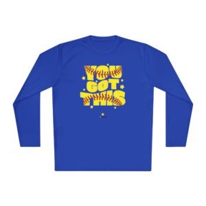 softball 'you got this' long sleeve moisture wicking tee unisex sizes