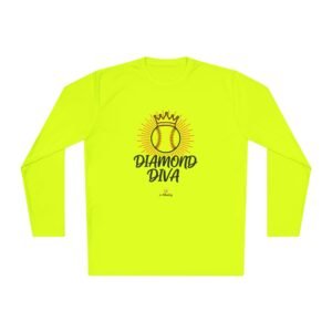diamond diva softball moisture wicking long sleeve tee – softball shirt