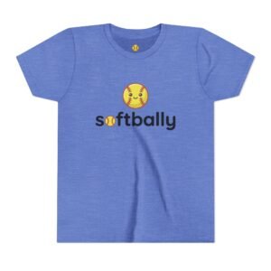 softbally logo tee — colorful softball graphic t shirt in youth sizes