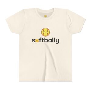 softbally logo tee — colorful softball graphic t shirt in youth sizes