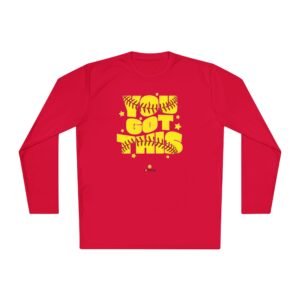 softball 'you got this' long sleeve moisture wicking tee unisex sizes