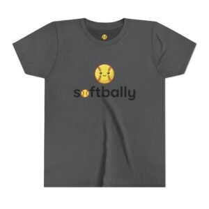 softbally logo tee — colorful softball graphic t shirt in youth sizes