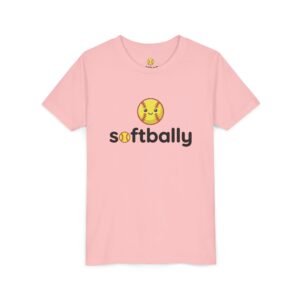 softbally logo tee — colorful softball graphic t shirt in youth sizes