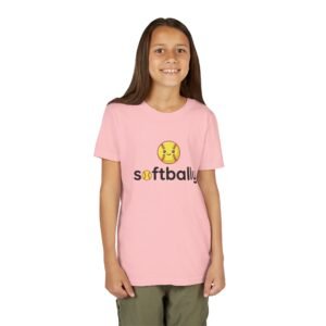 softbally logo tee — colorful softball graphic t shirt in youth sizes