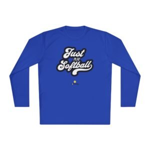 just play softball moisture wicking long sleeve tee shirt