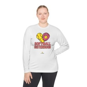 softball sisterhood moisture wicking long sleeve tee — unisex softball shirt