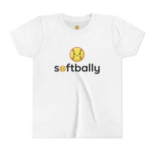 softbally logo tee — colorful softball graphic t shirt in youth sizes