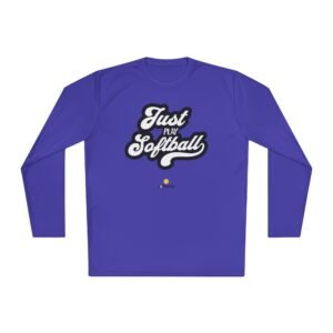 just play softball moisture wicking long sleeve tee shirt