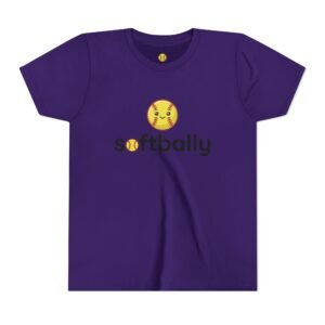 softbally logo tee — colorful softball graphic t shirt in youth sizes