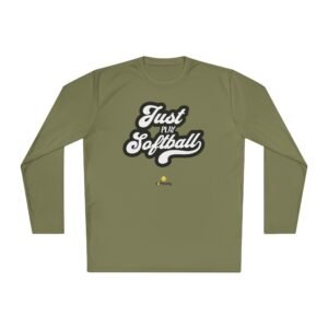 just play softball moisture wicking long sleeve tee shirt