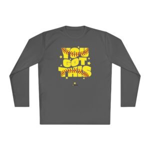 softball 'you got this' long sleeve moisture wicking tee unisex sizes