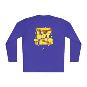 softball 'you got this' long sleeve moisture wicking tee unisex sizes