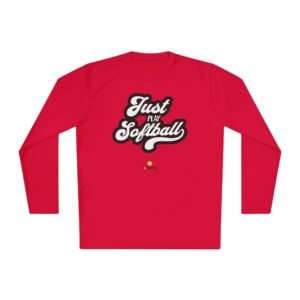 just play softball moisture wicking long sleeve tee shirt