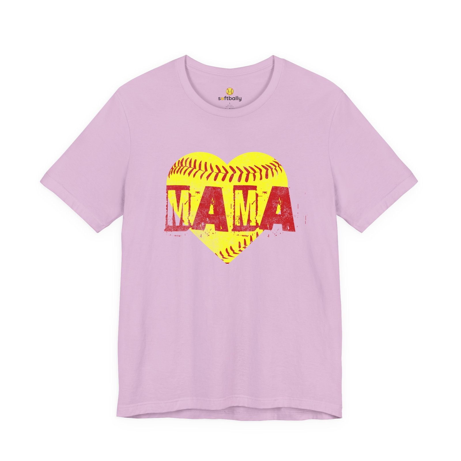 softball heart 'mama' tee — softball mom / mother shirt softball heart 'mama' tee — softball mom / mother shirt