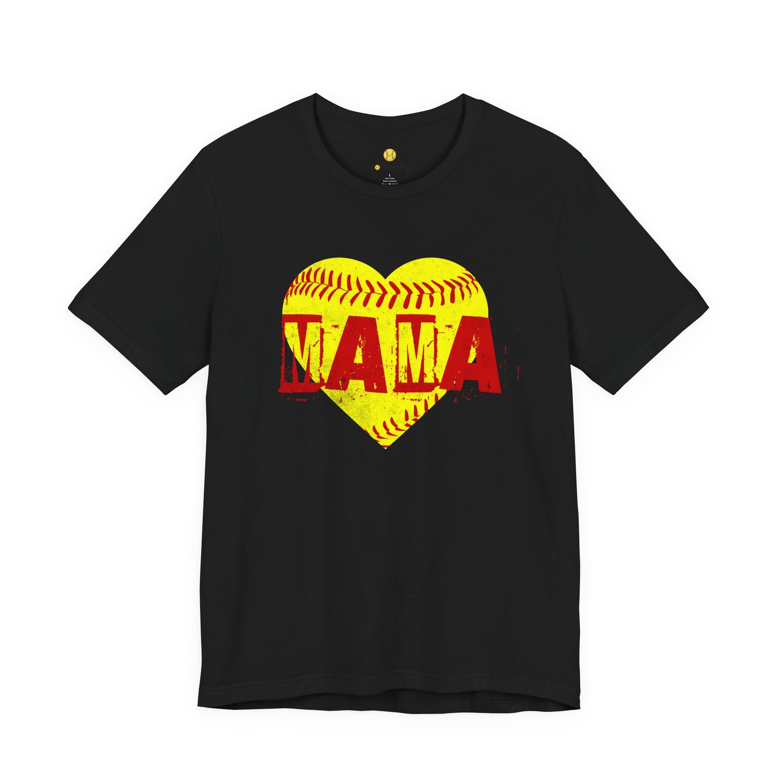 softball heart 'mama' tee — softball mom / mother shirt softball heart 'mama' tee — softball mom / mother shirt