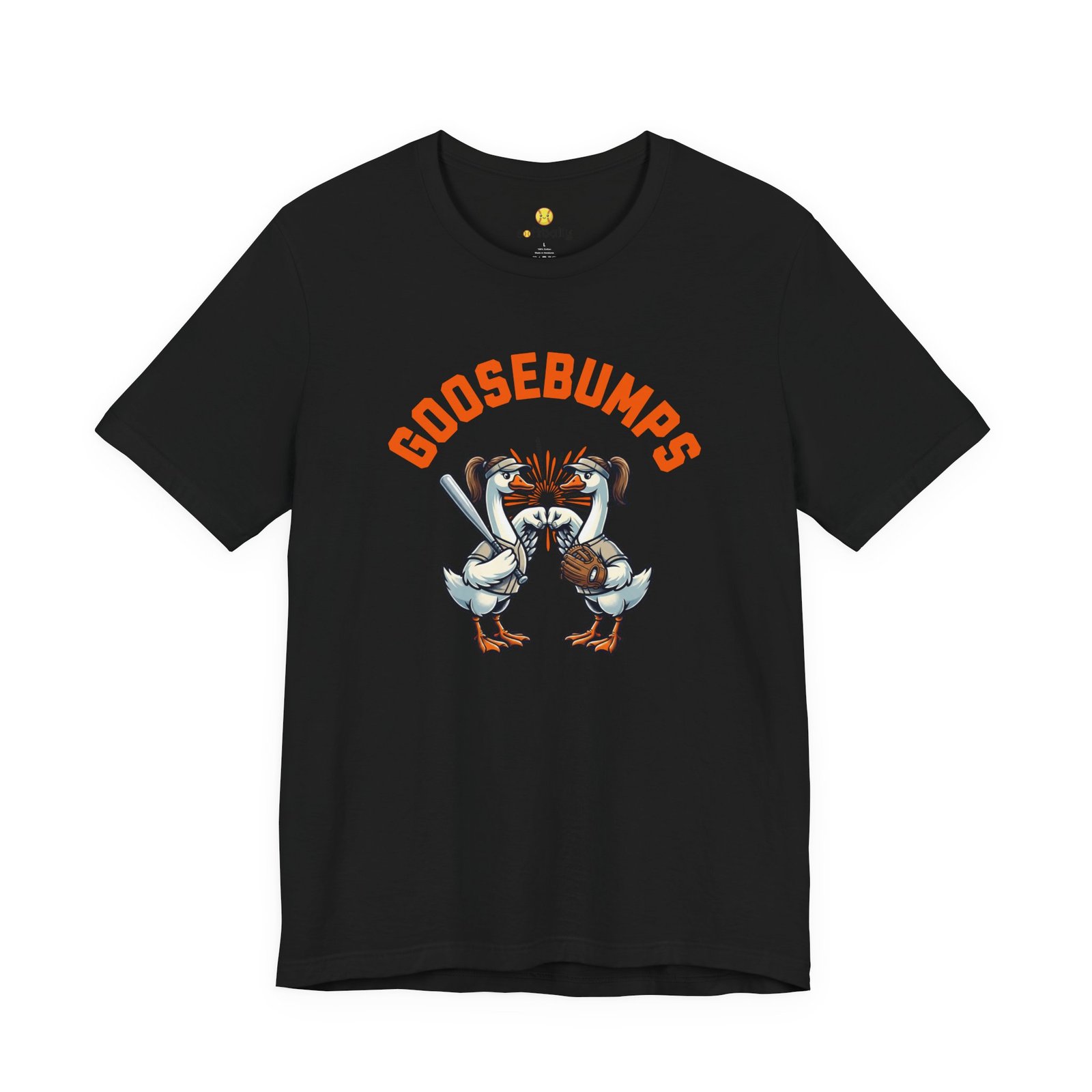 goosebumps graphic tee — softball playing geese fist bumping goosebumps graphic tee — softball playing geese fist bumping