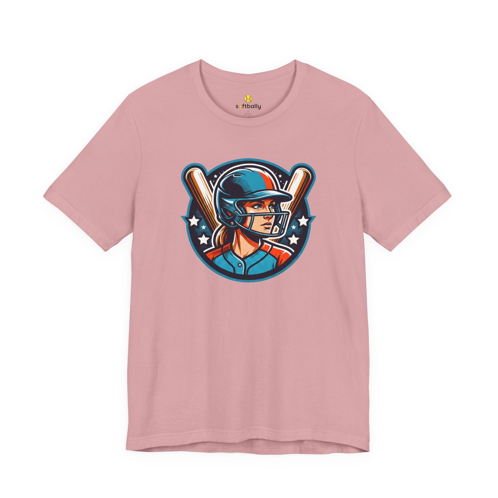 softball player graphic tee — retro female batter baseball t‑shirt softball player graphic tee — retro female batter baseball t‑shirt