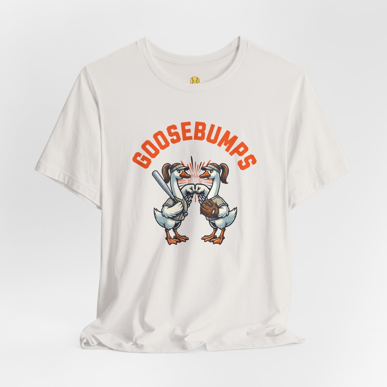 goosebumps graphic tee — softball playing geese fist bumping goosebumps graphic tee — softball playing geese fist bumping
