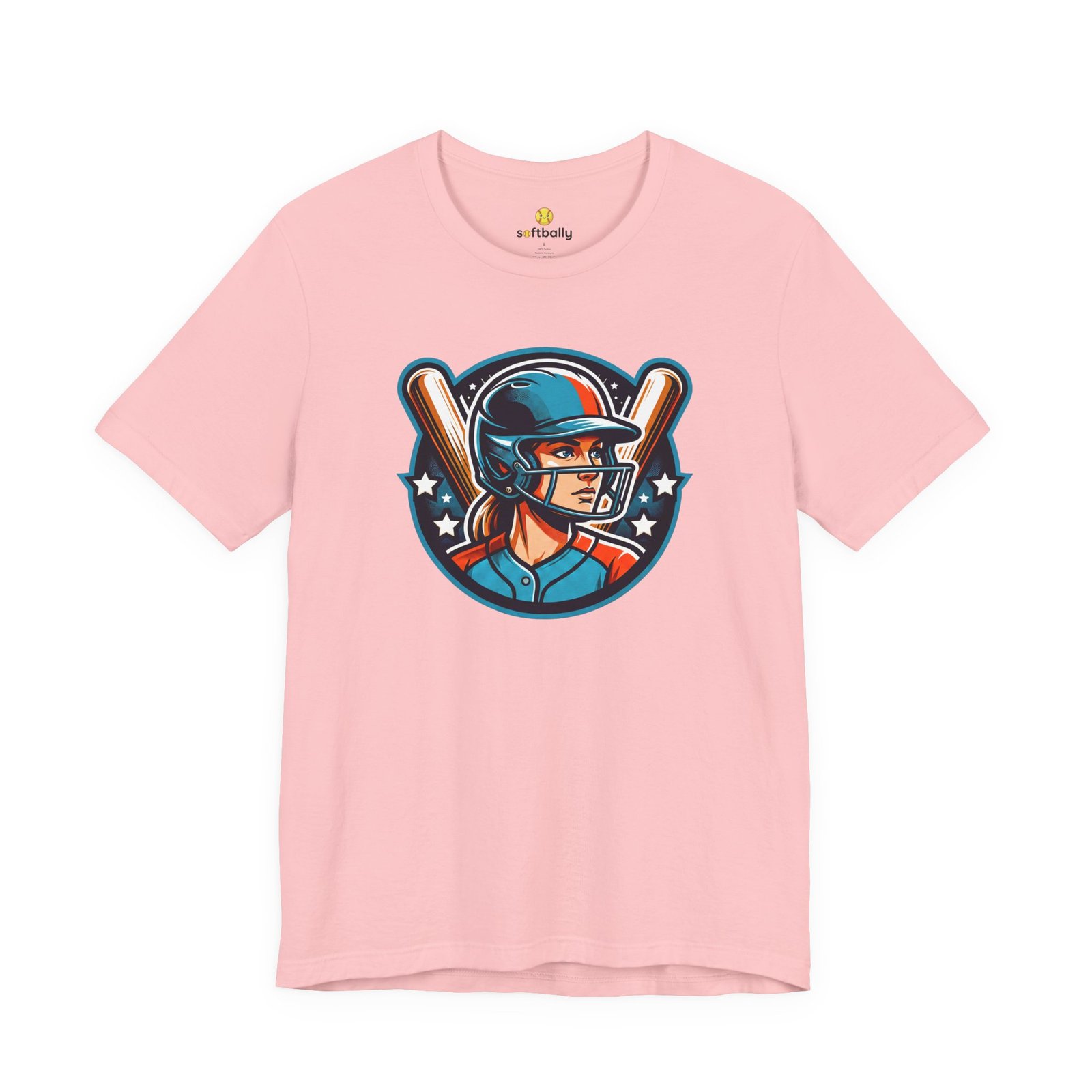 softball player graphic tee — retro female batter baseball t‑shirt softball player graphic tee — retro female batter baseball t‑shirt