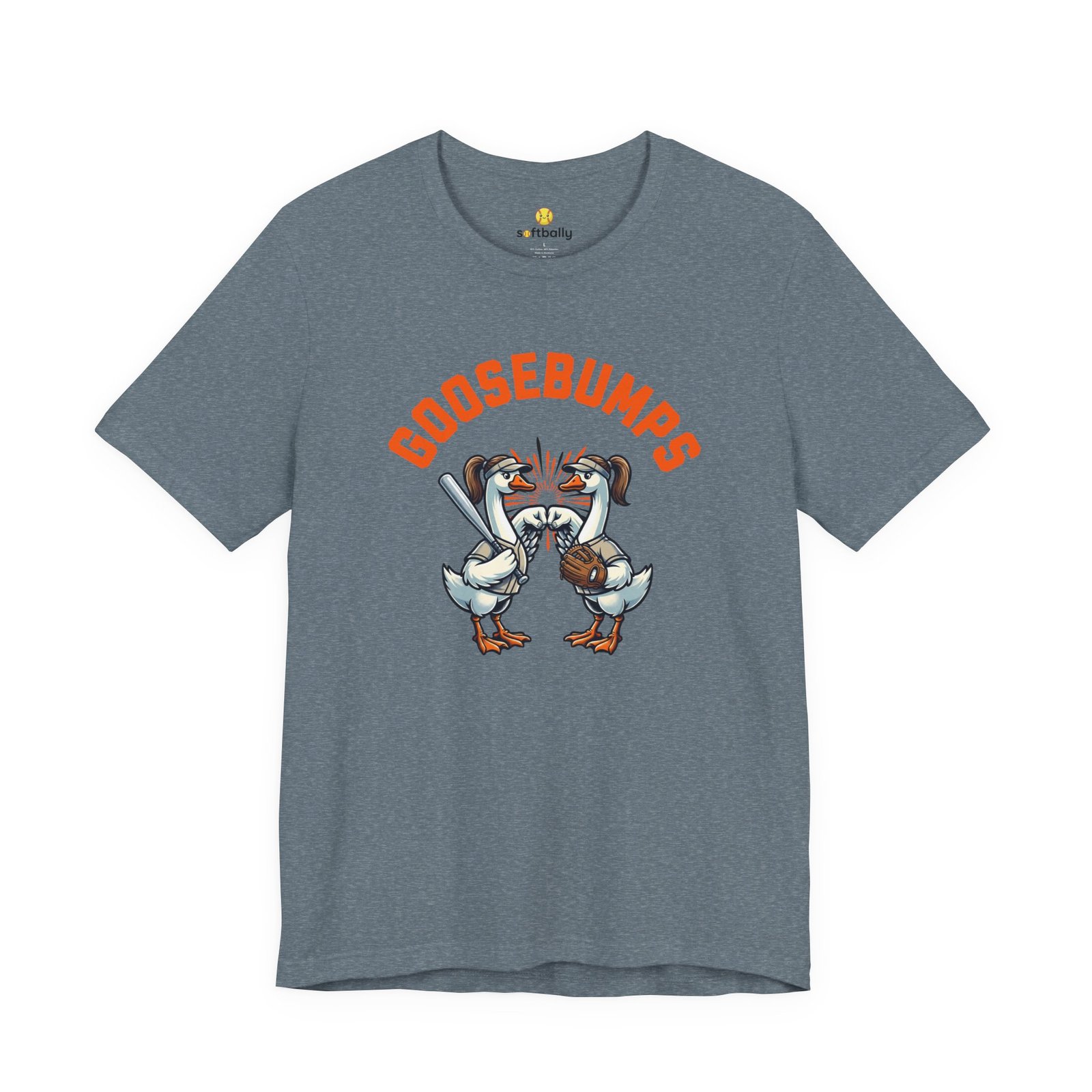 goosebumps graphic tee — softball playing geese fist bumping goosebumps graphic tee — softball playing geese fist bumping