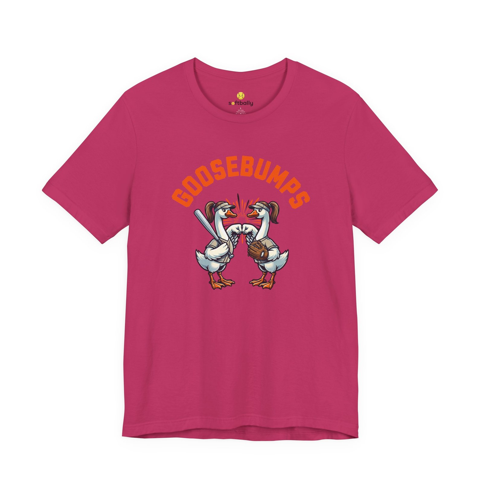 goosebumps graphic tee — softball playing geese fist bumping goosebumps graphic tee — softball playing geese fist bumping